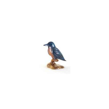 Décoration OiseauxLasterne - Les miniatures sur socle - Le martin-pêcheur - 15 cm - Last-AMA015-R Artisan Français - art animali