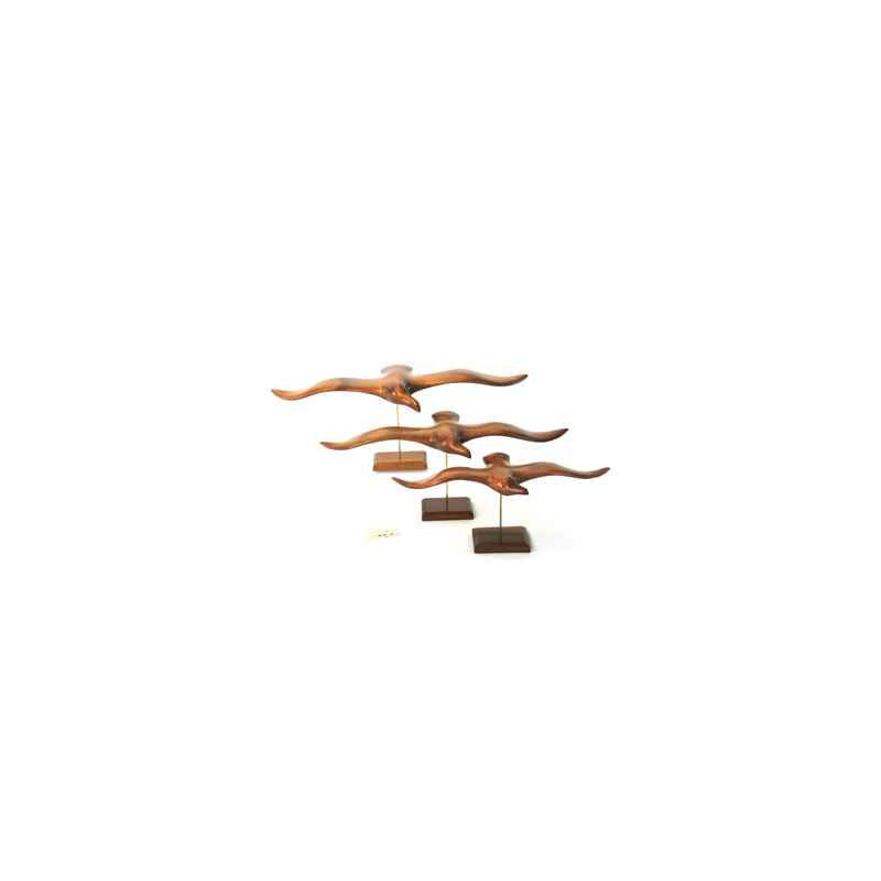 Décoration OiseauxLasterne - Les oiseaux de mer sur socle - La guifette - 57 cm - Last-GU57-R Artisan Français - art animalier b