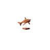 Animaux-Bois-Animaux-Bronzes propose Lasterne - Les miniatures sur socle - Le requin en chasse - 30 cm Last-ARE030S-R
