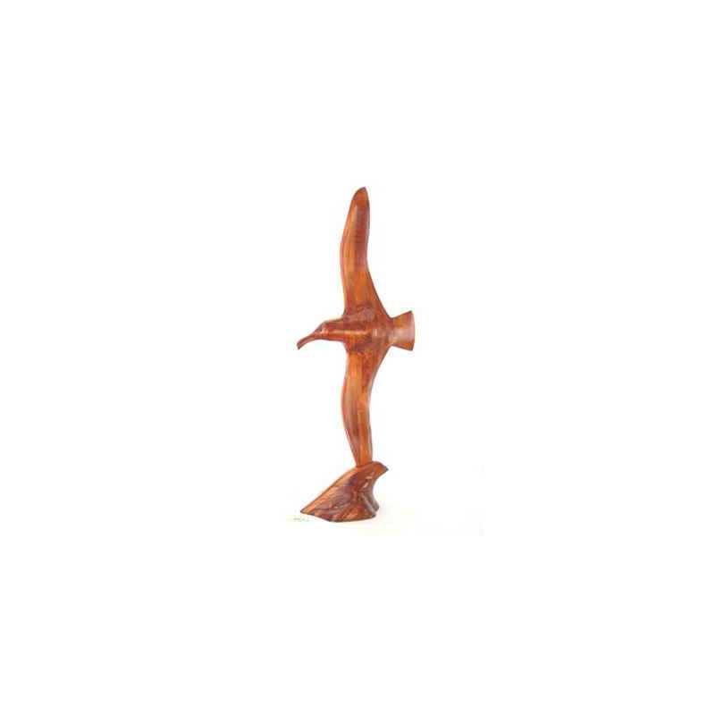 Décoration OiseauxLasterne-Ornementale-L'albatros sur la vague- OAL100SL Artisan Français - art animalier bois