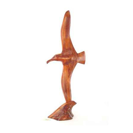 Décoration OiseauxLasterne-Ornementale-L'albatros sur la vague- OAL100SL Artisan Français - art animalier bois