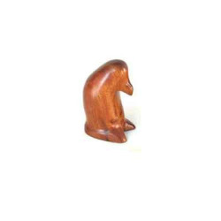 Décoration OiseauxLasterne-Miniature à poser-Le pingouin petit - 10 cm - PI10-1R Artisan Français - art animalier bois