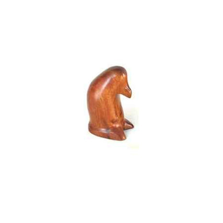 Décoration OiseauxLasterne-Miniature à poser-Le pingouin petit - 10 cm - PI10-1R Artisan Français - art animalier bois