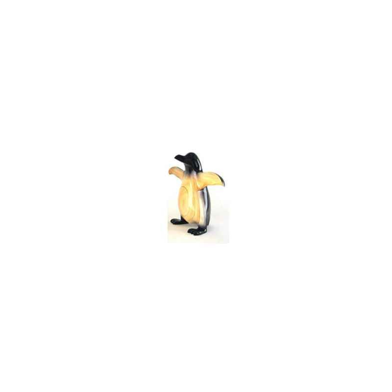 Décoration OiseauxLasterne-Ornementale-Les pingouins - Etude de comportements - 40 cm -OPE040-3P Artisan Français - art animalie