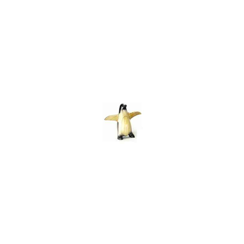 Décoration OiseauxLasterne-Miniature à poser-Le pingouin en marche - 27 cm - PI27-2R Artisan Français - art animalier bois