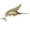 Animaux-Bois-Animaux-Bronzes propose Lasterne-Bas reliefs-Le saut de l'espadon - BES150R