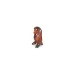 Décoration OiseauxLasterne-Miniature à poser-Le pingouin adulte - 17 cm - PI18-5R Artisan Français - art animalier bois