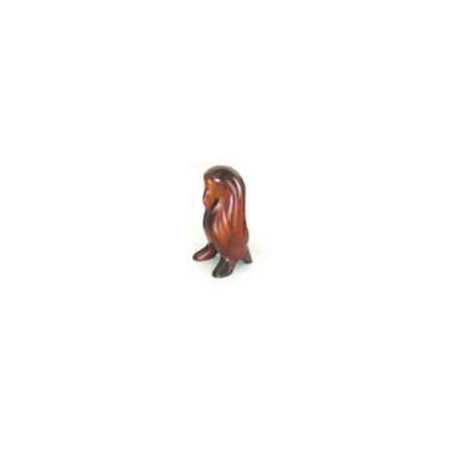 Décoration OiseauxLasterne-Miniature à poser-Le pingouin adulte - 17 cm - PI18-5R Artisan Français - art animalier bois
