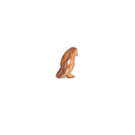 Décoration OiseauxLasterne-Miniature à poser-Le pingouin adulte - 17 cm - PI18-7R Artisan Français - art animalier bois