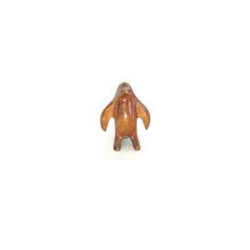Décoration OiseauxLasterne-Miniature à poser-Le pingouin adulte - 17 cm - PI18-4R Artisan Français - art animalier bois