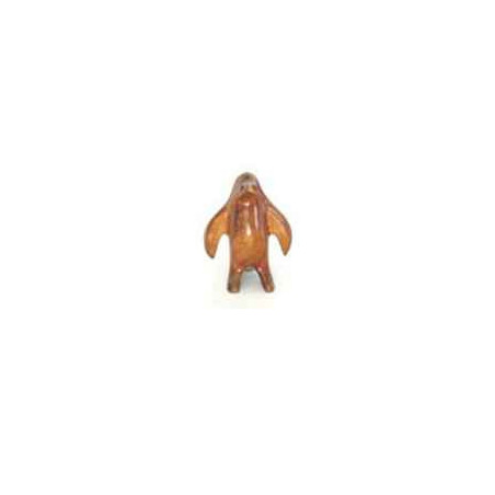 Décoration OiseauxLasterne-Miniature à poser-Le pingouin adulte - 17 cm - PI18-4R Artisan Français - art animalier bois