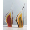 Animaux-Bois-Animaux-Bronzes propose Poisson en verre Formia -V02800