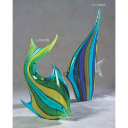 Animaux-Bois-Animaux-Bronzes propose Poisson en verre Formia -V02911CZ