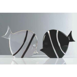 Animaux-Bois-Animaux-Bronzes propose Poisson en verre Formia -V02045N