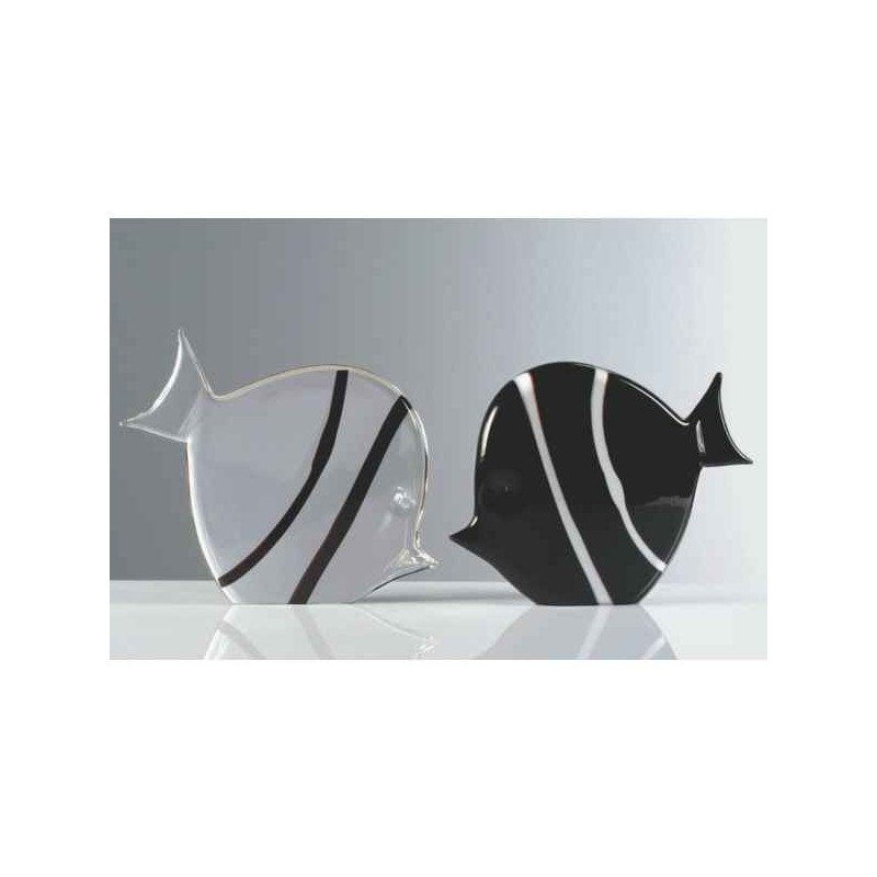 Animaux-Bois-Animaux-Bronzes propose Poisson en verre Formia -V02045N
