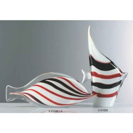 Animaux-Bois-Animaux-Bronzes propose Poisson en verre Formia -V01050