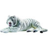 Félin Tigre Blanc couché peluche animalière -4923