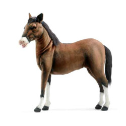 Peluche Cheval de trait Clydesdale poulain Anima-5095