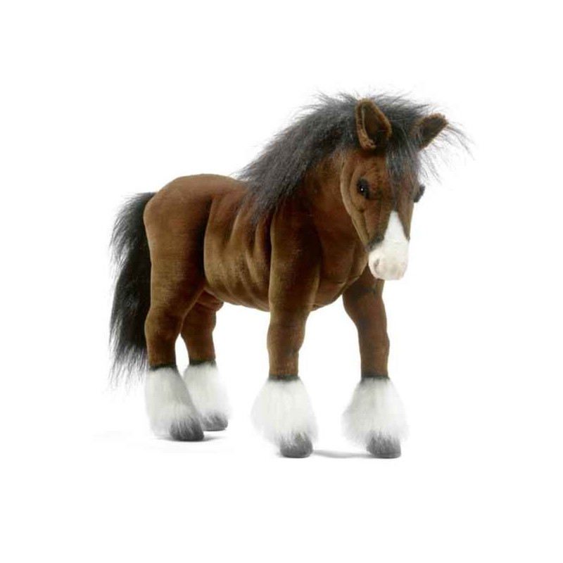 Peluche Cheval de trait Clydesdale Anima-5443