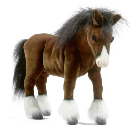 Peluche Cheval de trait Clydesdale Anima  5443