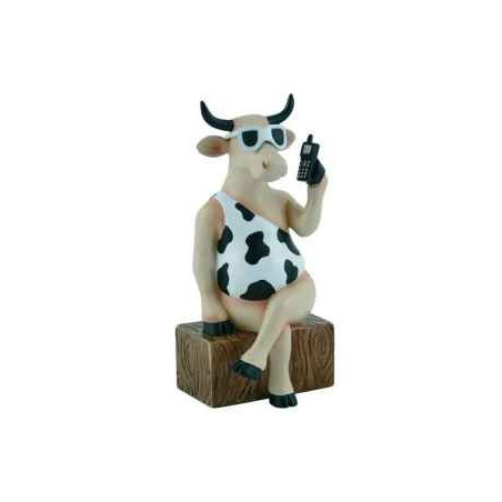 Animaux de la ferme Cow parade -rio de janeiro 2007 , artiste lenny niemeier - call me now-47774