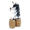 Animaux de la ferme Vache enjoying a tipple CowParade résine taille M