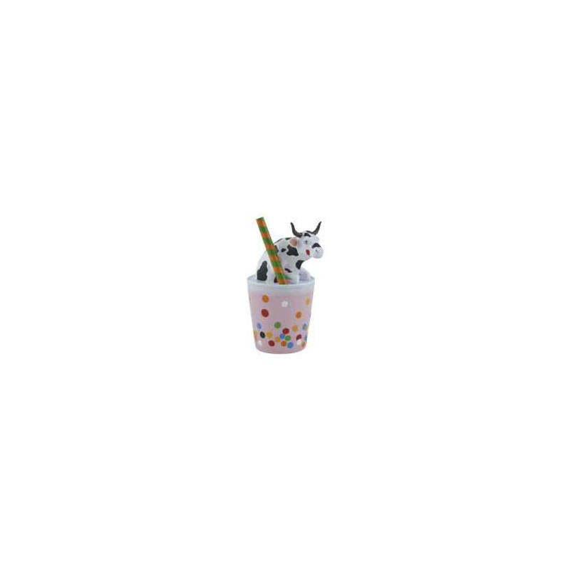 Animaux de la ferme Petite vache tsai chiehhsin ji lingyu bubble milk tea CowParade résine taille S