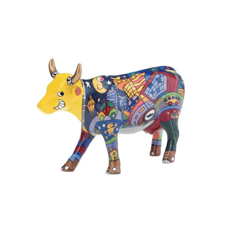 Animaux de la ferme Vache sampa sem parar CowParade céramique taille M