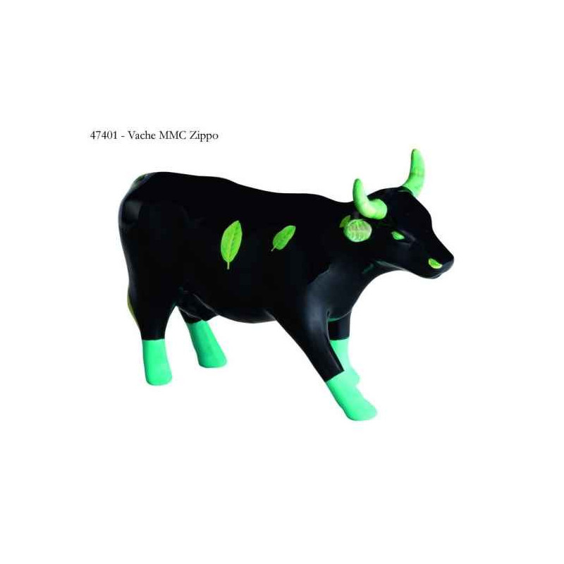 Animaux de la ferme Vache zippo CowParade céramique taille M