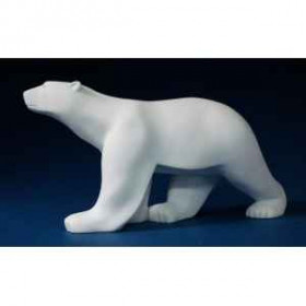 Figurine art mouseion pompon ours blanc pom01 3dMouseion