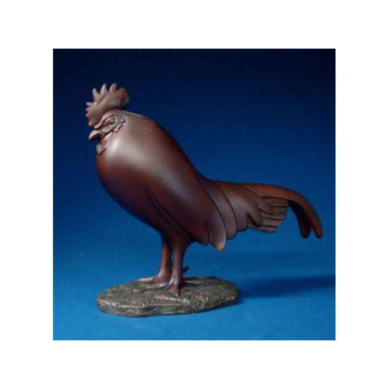 Figurine art mouseion pompon coq dormant (grand)  pom14 3dMouseion