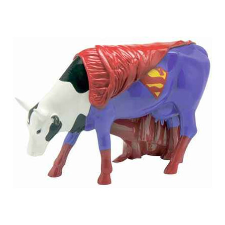 Animaux de la ferme Petite vache Super Cow CowParade résine taille S