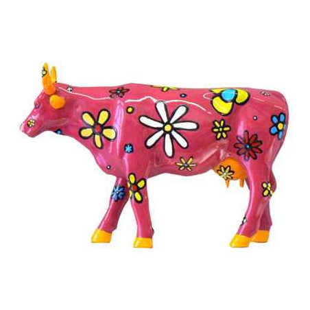 Animaux de la ferme Petite vache Dite Kvetu CowParade résine taille S
