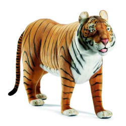 Félin Tigre brun à 4 pattes 160 cm peluche animalière - 4329