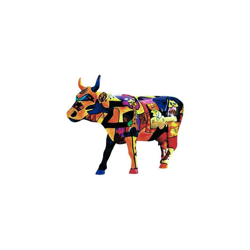 Animaux de la ferme Petite vache Picowso's Moosicians CowParade résine taille S