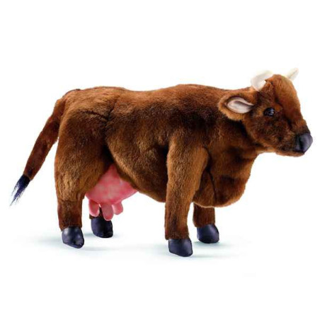 Animaux de la ferme Vache "limousine" 38 cm peluche animalière -4601