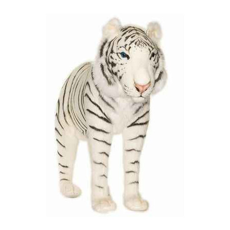 Anima   Peluche tigre blanc à 4 pattes 100 cm   3716