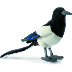 Décoration OiseauxPie 21 cm peluche animalière -5033 Anima