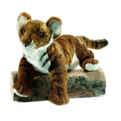 Félin Tigre brun "insolent" 38 cm peluche animalière -4760