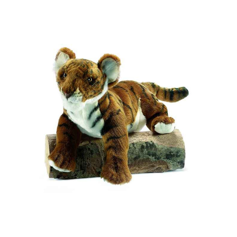 Félin Tigre brun "insolent" 38 cm peluche animalière -4760