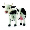 Anima   Peluche vache debout noire et blanche 35 cm   4775