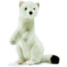 Animaux de la forêt Hermine blanche dressée 28 cm peluche animalière - 4860