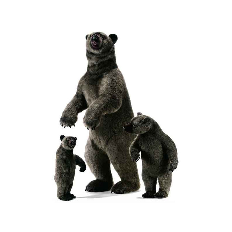 Animaux-Bois-Animaux-Bronzes propose Grizzly dressé 70 cm peluche animalière -3606