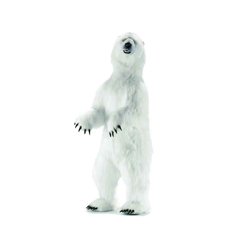Animaux-Bois-Animaux-Bronzes propose Ours polaire dressé 150 cm peluche animalière -3650