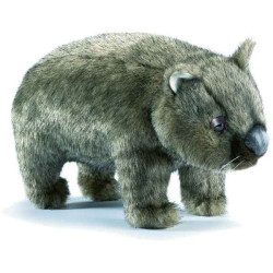 Animaux-Bois-Animaux-Bronzes propose Wombat gris 26 cm peluche animalière -3249