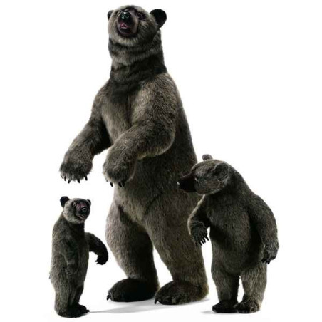Animaux-Bois-Animaux-Bronzes propose Grizzly dressé 150 cm peluche animalière -3626
