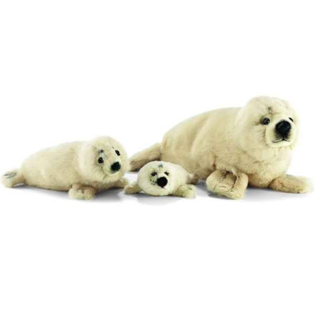 Animaux marins Phoque écru 50 cm peluche animalière -3900
