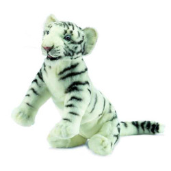 Félin Tigre blanc \"insolent\" 38 cm peluche animalière -4761