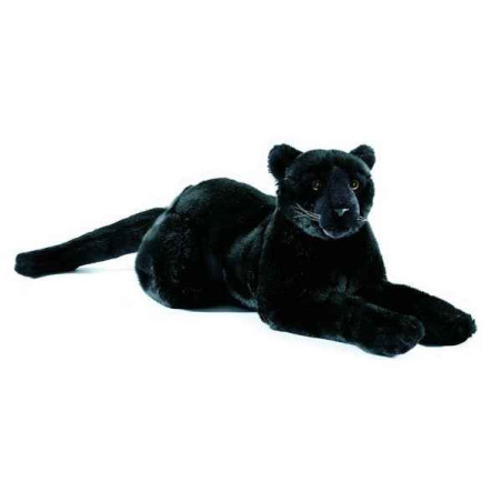 Félin Panthère noire couchée 35 cm peluche animalière -1619
