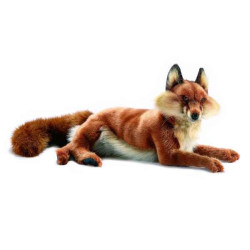 Animaux de la forêt Renard couché 43 cm peluche animalière -4765
